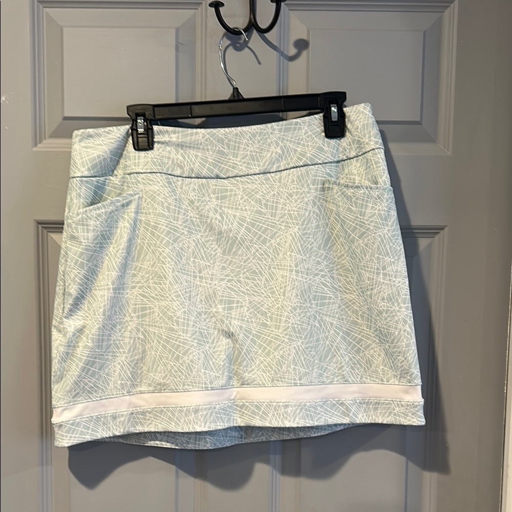adidas Light Blue and White Skirt